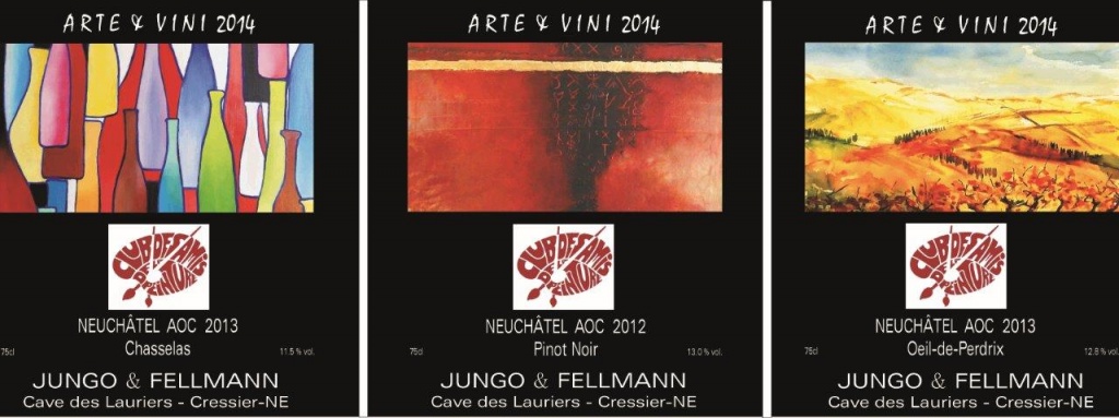 Etiquettes commémoratives Arte Vini 2104 Photo: Cave des Lauriers