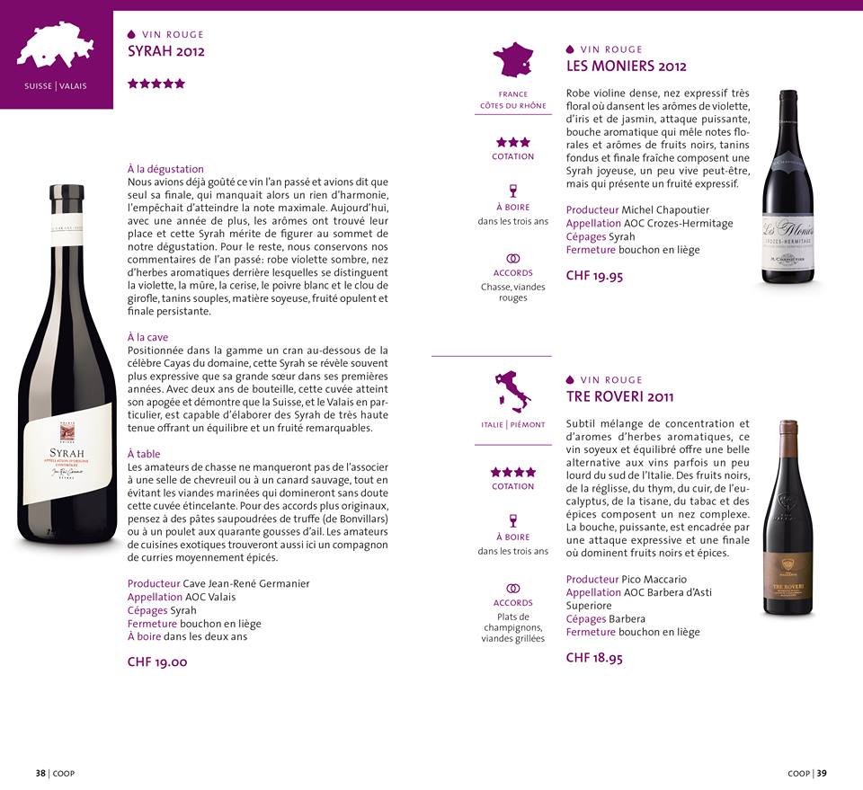 Guide 2015 des meilleurs vins des supermarchés de Suisse romande Photo: Editions Creapub