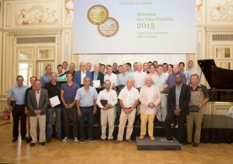 Les lauréats de la Sélection des Vins Vaudois 2015
Photo: Office des Vins Vaudois