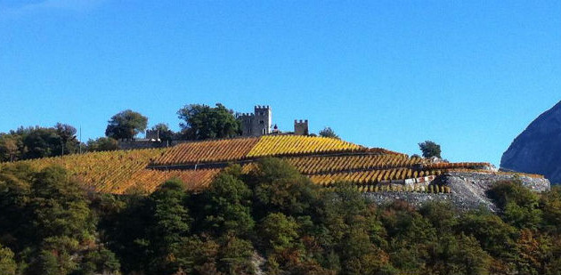 Le château de Ravire à Sierre