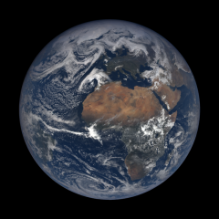 La Terre telle que photographiée par EPIC le 21 avril 2018. Photo: NASA